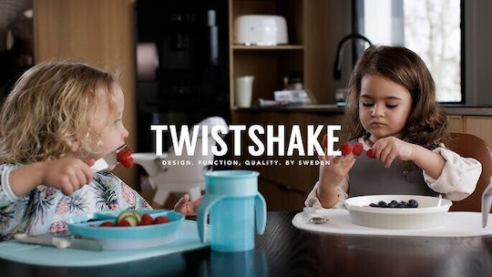 Twistshake Σουπλά Λευκό Click Mini από Σιλικόνη για 6+ μηνών 2τμχ