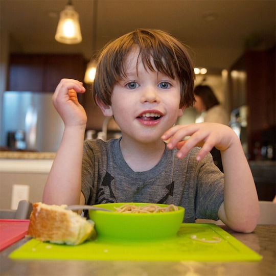 Ezpz Silicone Baby Tray Happy Bowl for 24+ months Blue
