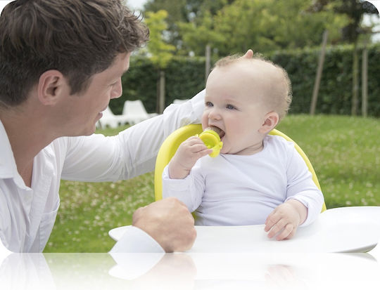 Kidsme Πιπίλα Φαγητού Πράσινη Feeder από Σιλικόνη για 4+ μηνών