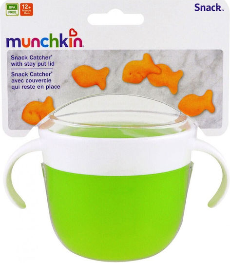 Munchkin Green Snack Container Made of Plastic for 12+ Months