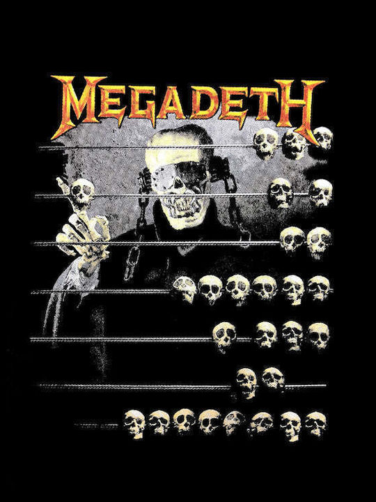 Megadeth Unisex T-shirt Βαμβακερό Μαύρο