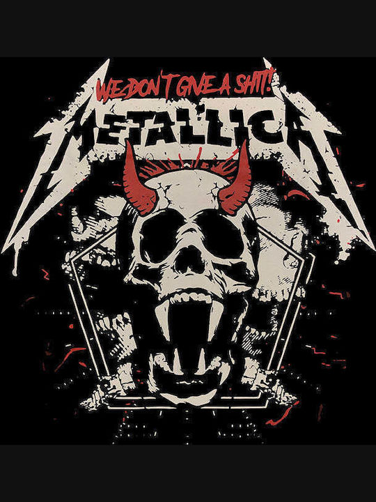 Metallica Group Skull Logo Unisex T-shirt Βαμβακερό Μαύρο
