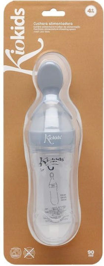 Kiokids Silicone Baby Feeder for 4+ months Gray