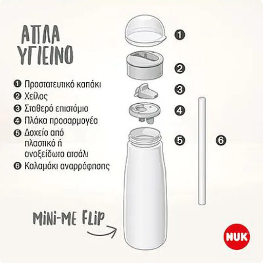 Nuk Container Gray für 12+ Monate 1Stück