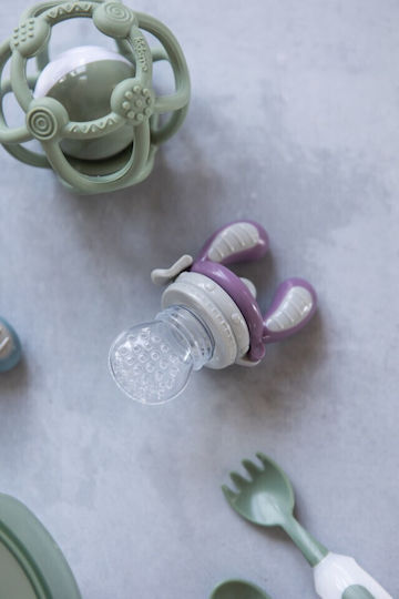Kidsme Πιπίλα Φαγητού Μωβ Feeder από Σιλικόνη για 4+ μηνών