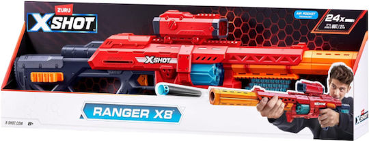 Zuru X-Shot Excel Series 1 Range X8 Foam Dart Gun Red