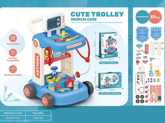 Kids Medical Set for 3+ Years 37pcs SM483759 Medical Trolley