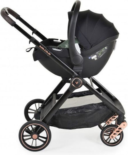 Cangaroo Macan Adjustable 3 in 1 Baby Stroller Suitable for Newborn Black 11kg