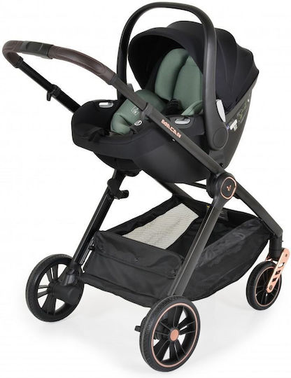 Cangaroo Macan Adjustable 3 in 1 Baby Stroller Suitable for Newborn Green 11kg