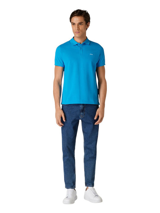 Red Label Polo Short Sleeve Blue Blouse