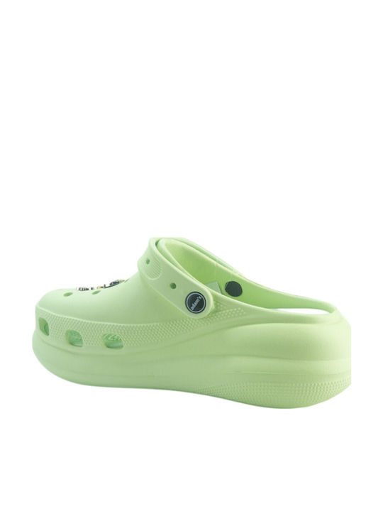 Adam's Shoes Women's Green Clogs Mentha