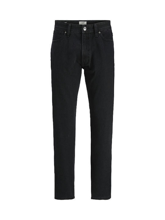 Ανδρικό Παντελόνι Τζιν με Relaxed Εφαρμογή Μαυρο, Black Denim
