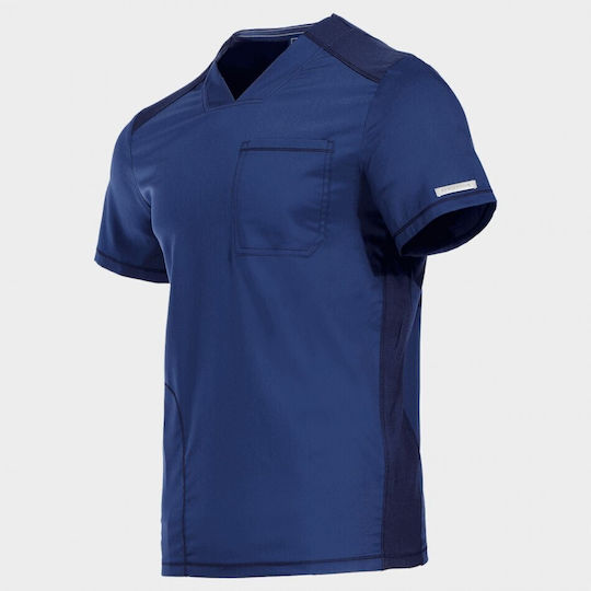 Cherokee WWE603 Men's Navy Blue Medical Blouse