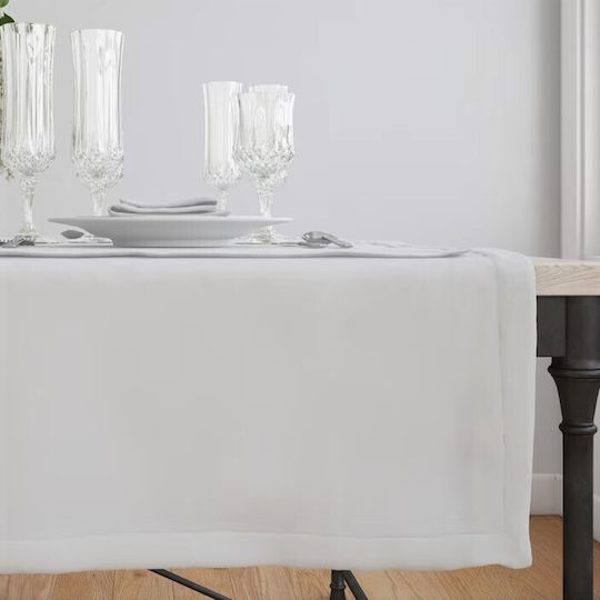 Kotonia Home Față de masă Din Bumbac Set Alb 45x145cm