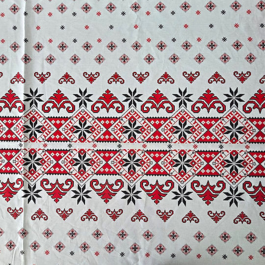 Kotonia Home Față de masă Din Bumbac Set Rustic 150x300cm