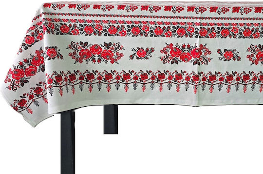 Kotonia Home Față de masă Din Bumbac Set Rustic 90x150cm