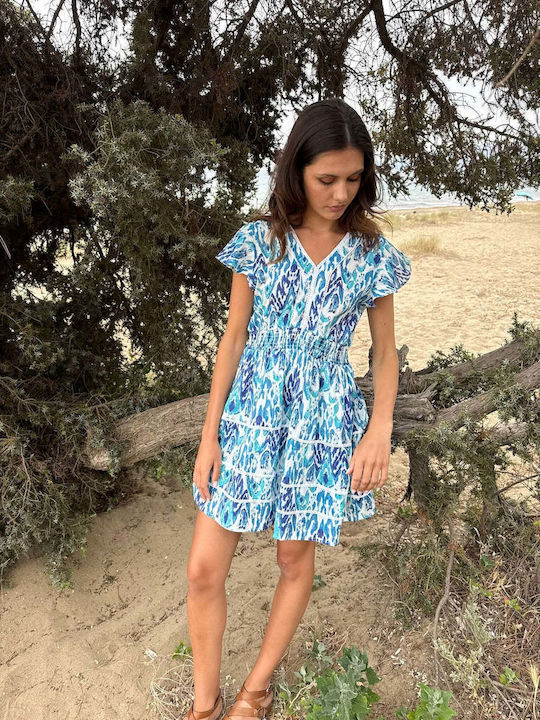 Sommer Mini Kleid Blue
