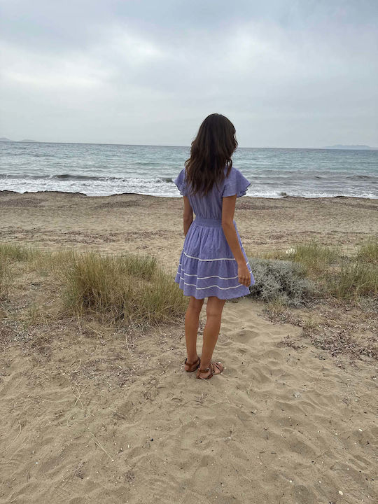 Summer Mini Dress Lilac