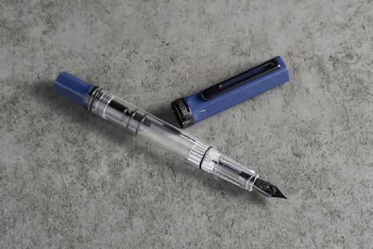 Twsbi Πένα Καλλιγραφίας Medium με Μπλε Μελάνι