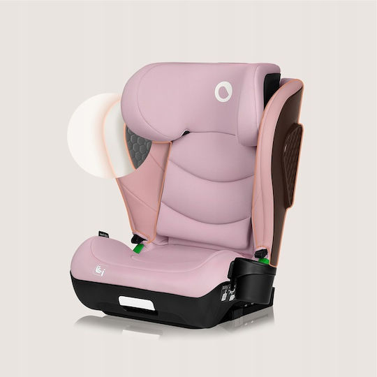 Lionelo Neal Καθισματάκι Αυτοκινήτου High-back Booster i-Size με Isofix Pink Lilac