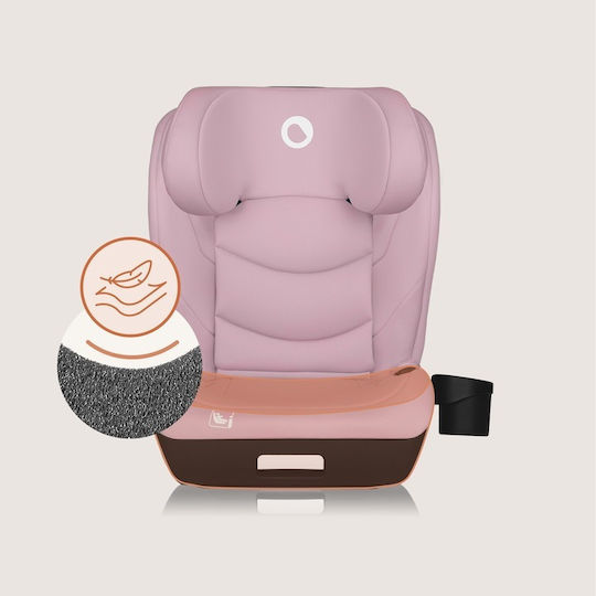 Lionelo Neal Καθισματάκι Αυτοκινήτου High-back Booster i-Size με Isofix Pink Lilac
