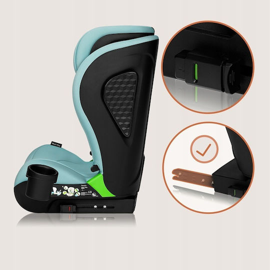 Lionelo Neal Baby Car Seat High-back Booster i-Size with Isofix Green Turquoise