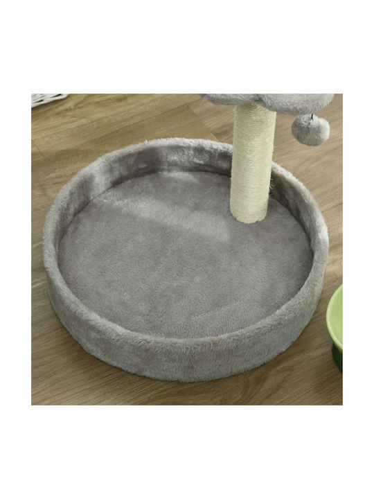 Pawhut Cat Scratching Post Poles Gray Ceiling 41x41x44cm