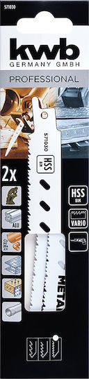 Set Of General Use Kwb Bi-Metal Jig Saw Blades 2 Pieces