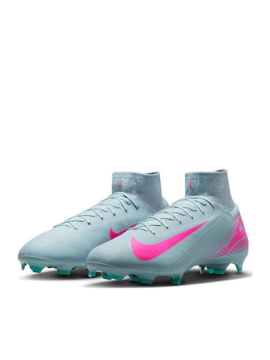 Nike Mercurial Zoom Superfly 10 Pro FG FG Football Shoes with Pink Cleats