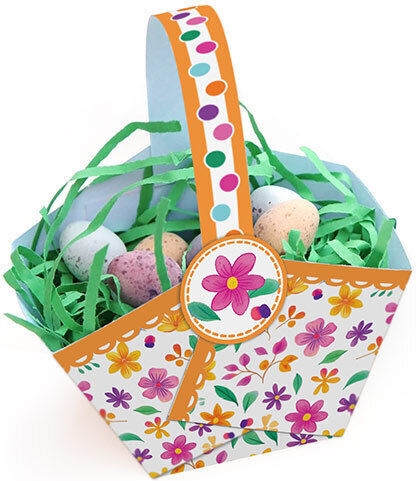 Fabi Karton 50x70cm Korb Blumen 1455127