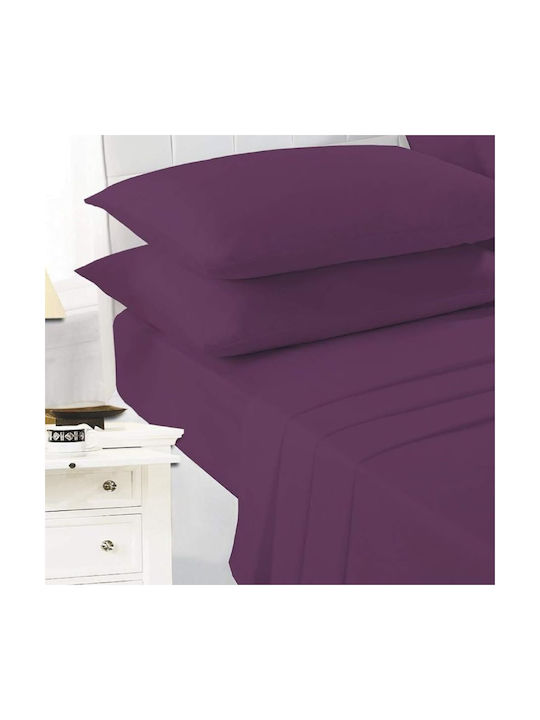 Kotonia Home Set Față de Pernă cu plic de acoperire Violet 50x70cm.