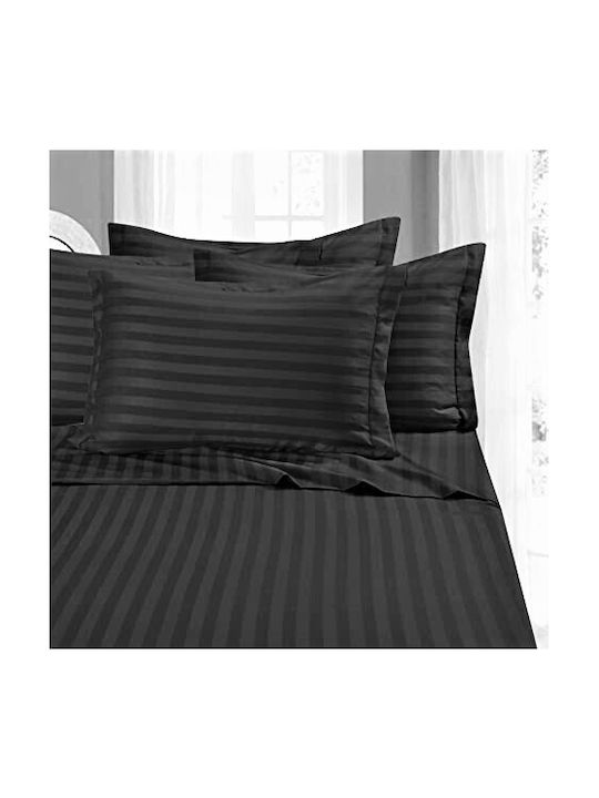 Kotonia Home Сет Калъфки за Възглавници с корица за плик Черно 50x70см.