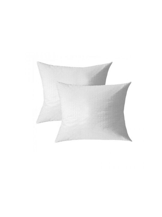 Kotonia Home Σετ Μαξιλαροθήκες White 70x70εκ.
