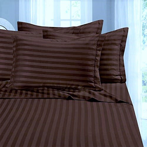 Kotonia Home Σετ Μαξιλαροθήκες με Φάσα Chocolate 50x70εκ.