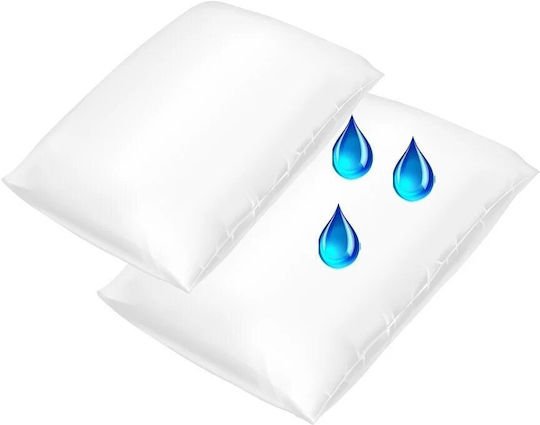 Kotonia Home Kissenbezug-Set Wasserdichte Weiß 50x70cm.