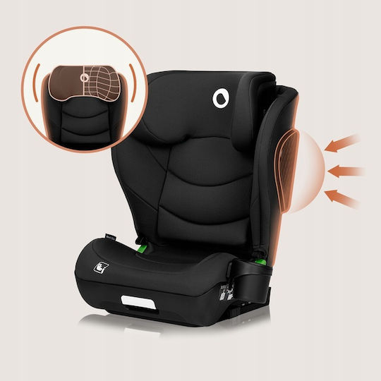 Lionelo Neal Scaun Auto pentru Copii High-back Booster i-Size cu Isofix Carbon negru