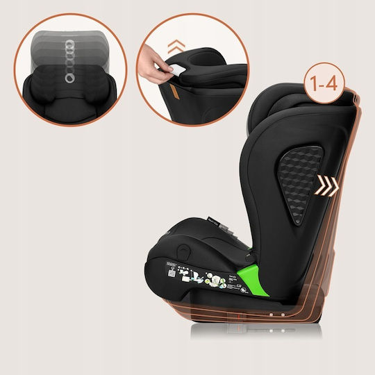 Lionelo Neal Scaun Auto pentru Copii High-back Booster i-Size cu Isofix Carbon negru