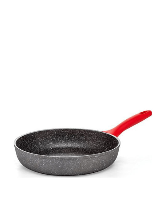Luigi Ferrero Luigi Ferrero Aluminum Pan with Lid with Stone Interior Coating 26cm