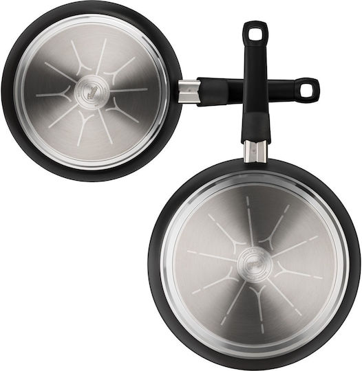 Fissler Adamant Comfort Σετ Τηγάνια από Αλουμίνιο με Αντικολλητική Επίστρωση 2τμχ