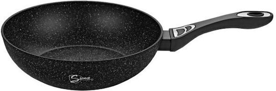 Samus 28cm Wok din Aluminiu Turnat cu Strat Antiaderent