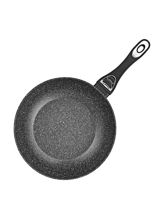 Samus Wok din Aluminiu Turnat cu Strat Antiaderent 30cm