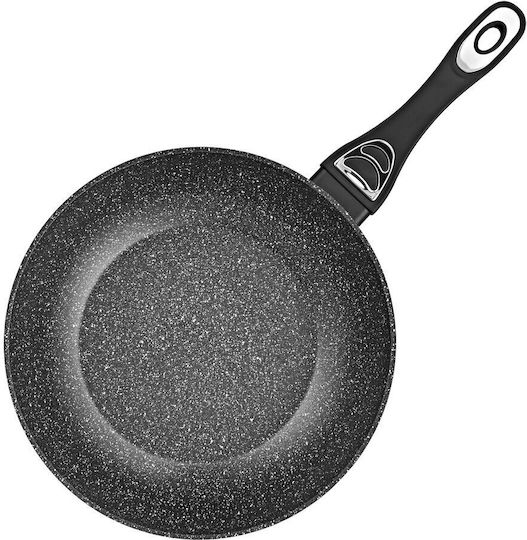 Samus 30cm Wok din Aluminiu Turnat cu Strat Antiaderent