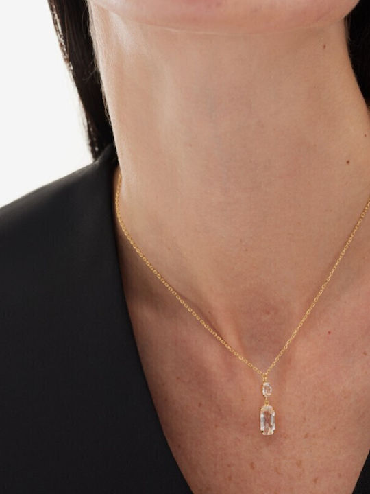 Victoria Cruz Halskette aus Silber mit Zirkon