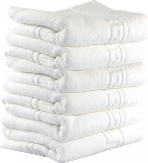 Kotonia Home Prosoape De Hotel Față 90x50cm Albă Greutate 500gsm