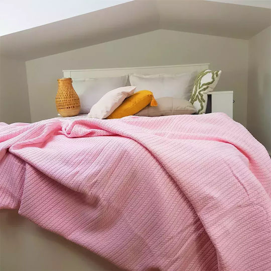 Kotonia Home Κουβερλί Υπέρδιπλο Pink 220x240cm