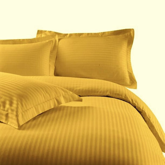 The Home Deco Factory Cuvertură Extra-dublu Bumbac Mustard 240x260cm