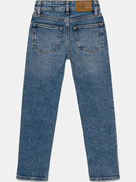 Calvin Klein Pantalon Jeans Pentru Copii Albastru Spălat Hero