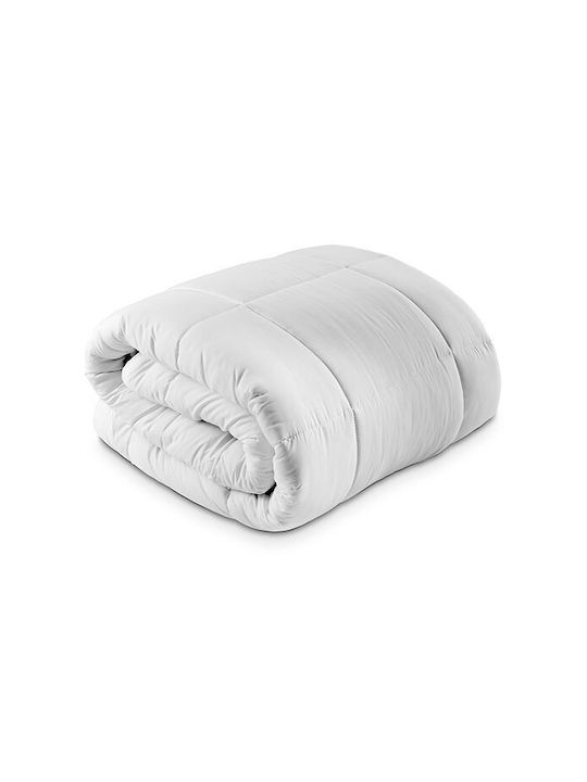 Kotonia Home Husă de pătură cu Umplutură Microfiber Semi-dublu 180x200cm Alb 150 g/mp²Gsm
