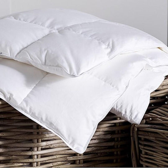 Kotonia Home Husă de pătură cu Umplutură Microfiber Dublu 200x220cm Alb 200 g/mp²Gsm