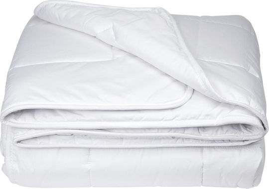 Kotonia Home Husă de pătură cu Umplutură Microfiber Dublu 200x220cm Alb 300 g/mp²Gsm